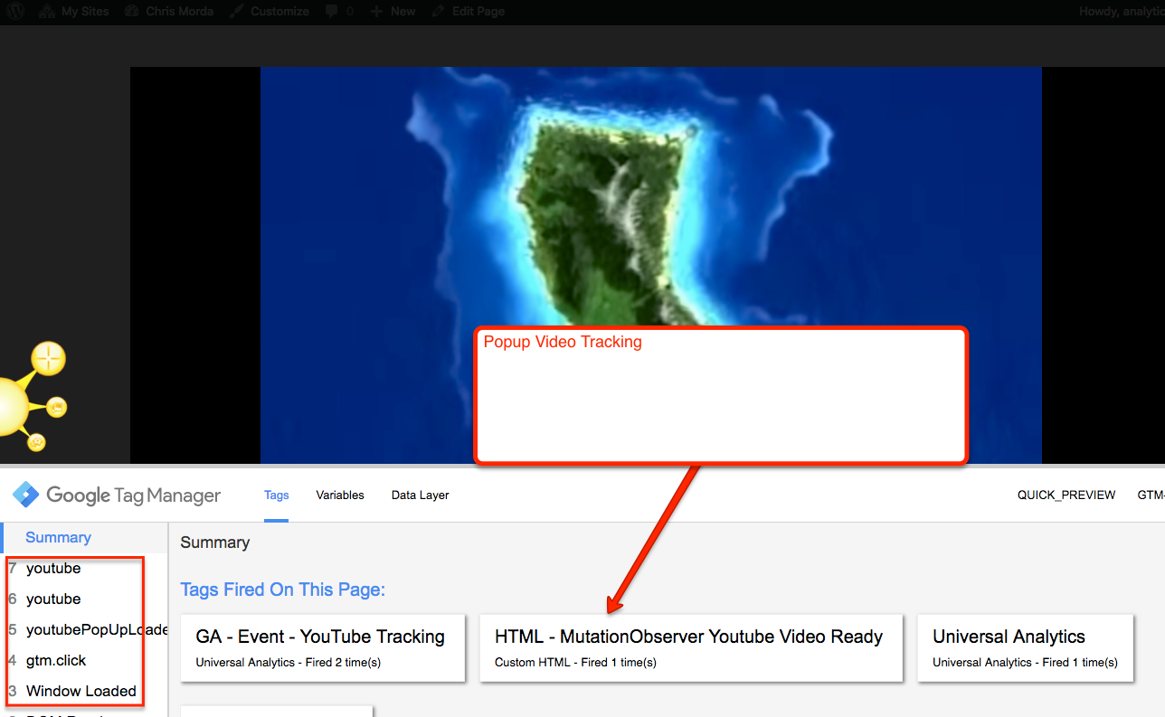 PopUp Video Tracking