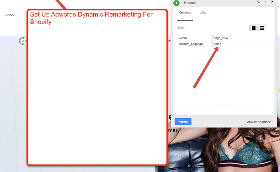 Setup google adwords dynamic remarketing for your shopify store