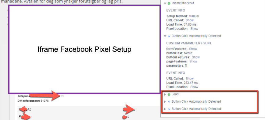 Facebook Conversion Pixel in Iframe